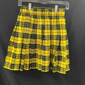 Sport Kilt Yellow Black Size Small Hook and Loop Closure